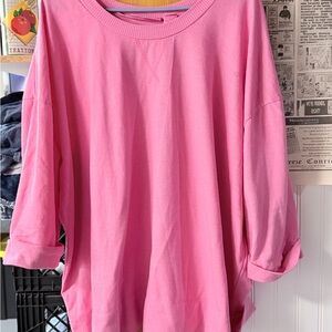 Women's Pink Casual Top